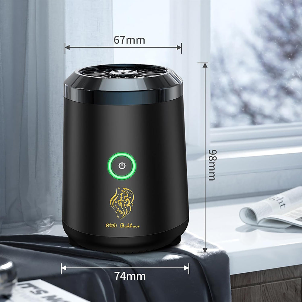 Mini Electric Incense Burner - USB Rechargeable Bakhoor Aroma Diffuser