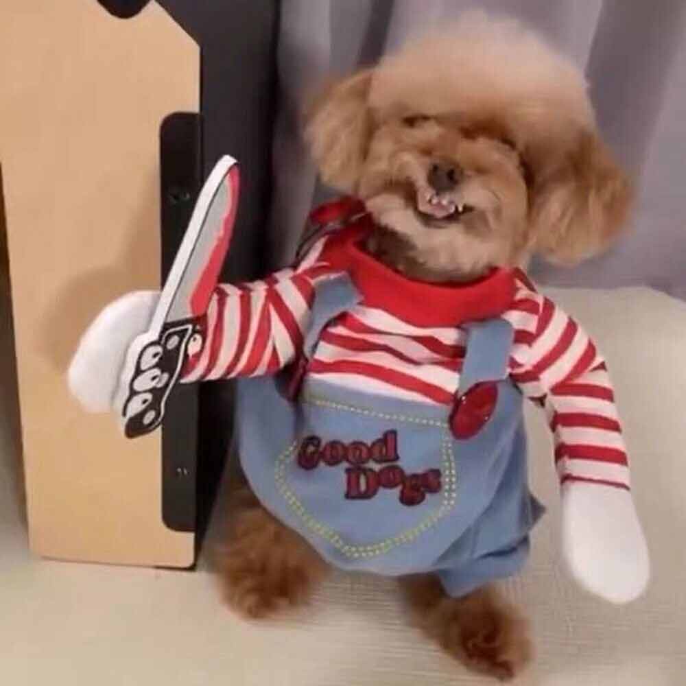 3PCS Halloween Pets Costume Movie Pet Creative Funny Dog Pet Clothes for Dogs