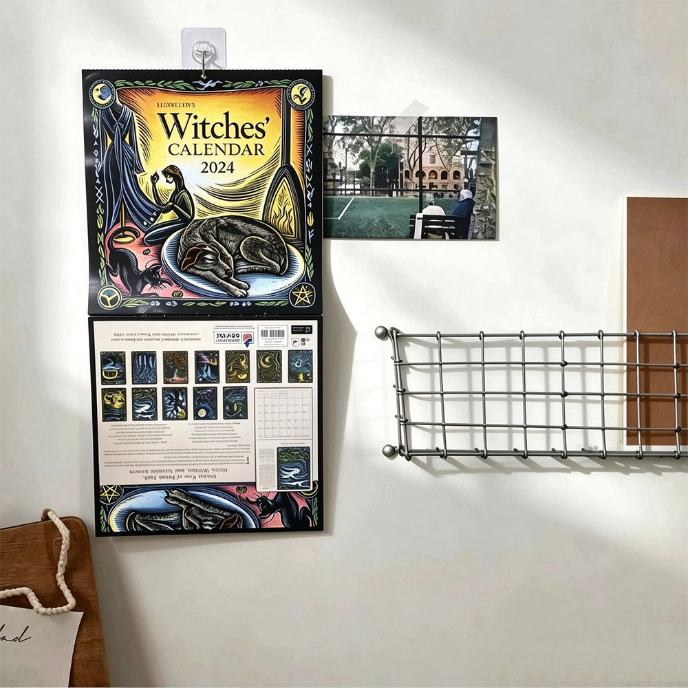 2027 Witches' Wall Calendar – Premium Copper Paper Hanging Calendar Decor