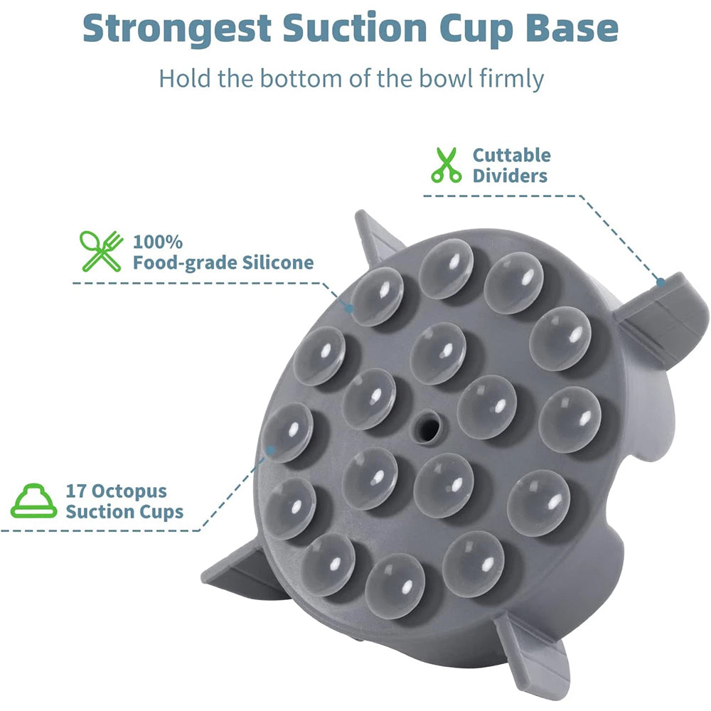 17-Suction Slow Feeder Insert – Silicone Dog Bowl Accessory for Small Dogs