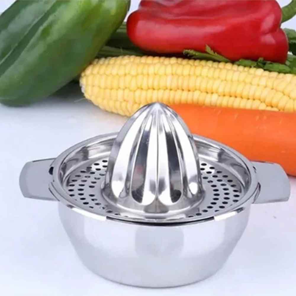 Heavy Duty 304 Stainless Steel Citrus Juicer – Manual Lemon & Orange Squeezer, 12cm
