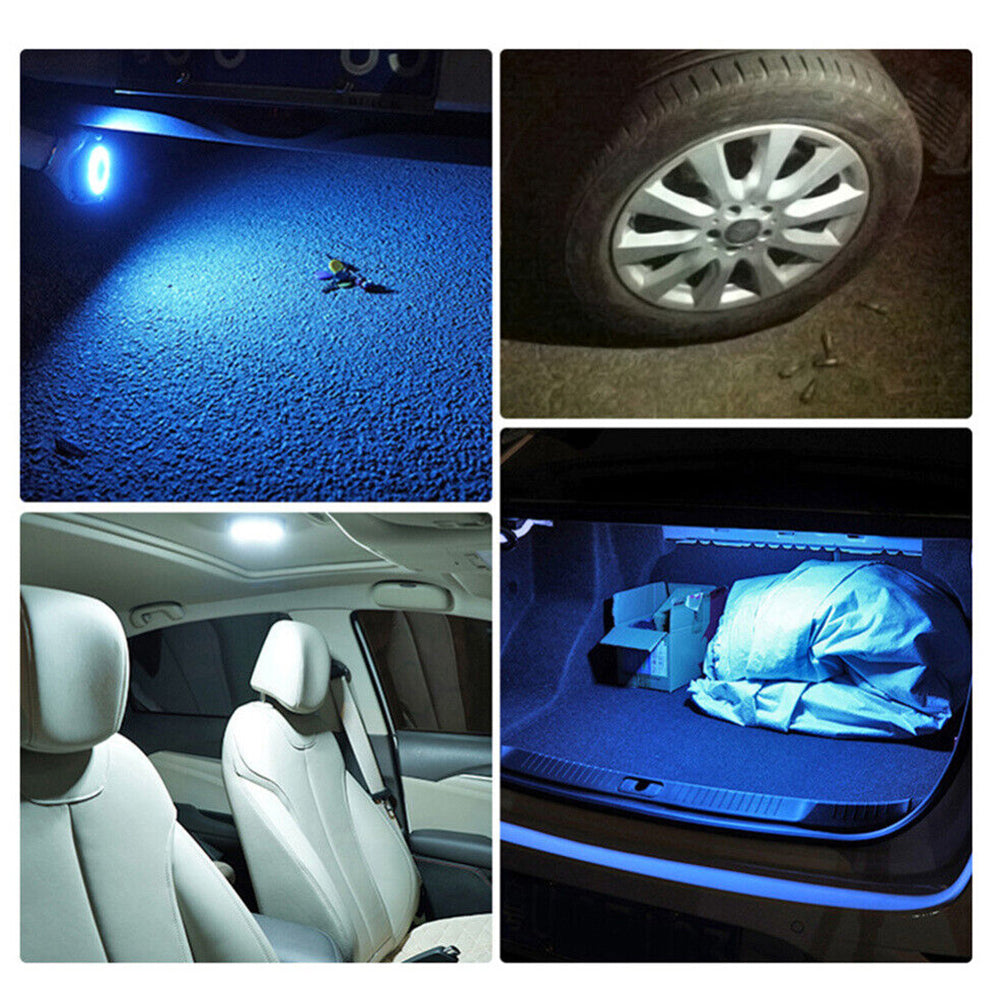 USB Rechargeable Car Interior LED Dome Roof Ceiling Light Reading Lamp Magnetic