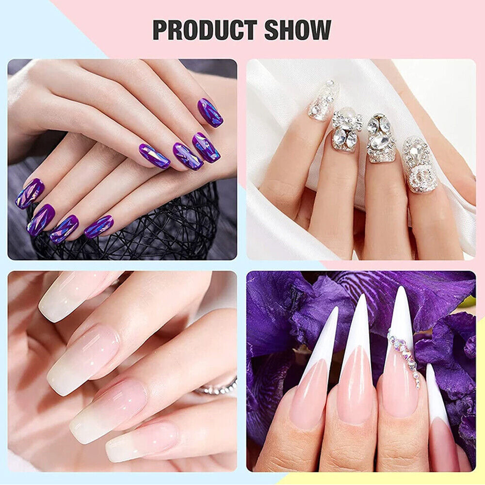 10pcs/Set Nail Art Kit Tip Acrylic Powder Liquid Monomer Extension Manicure Tool