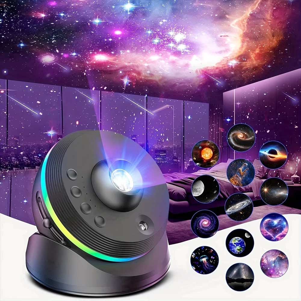 13-in-1 Planetarium Galaxy Projector LED Space Mood Lamp for Babies Kids Adults