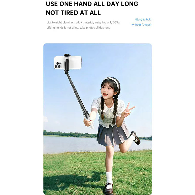 2-in-1 Selfie Stick & Tripod Phone Holder Portable Stand for iPhone Android