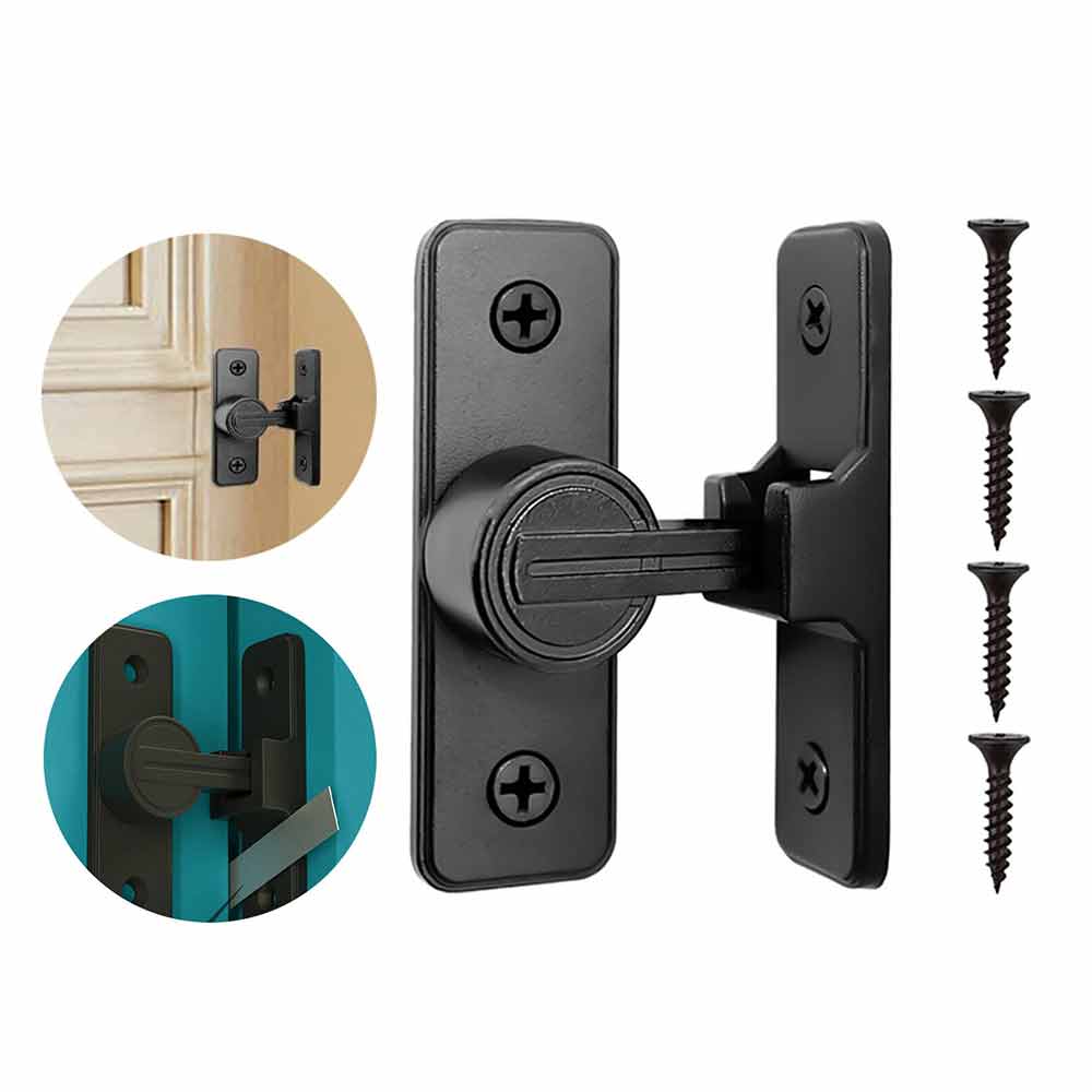 Barn Door Lock Heavy Duty Sliding Barn Door Latch Lock 90 Degree Gate Latch