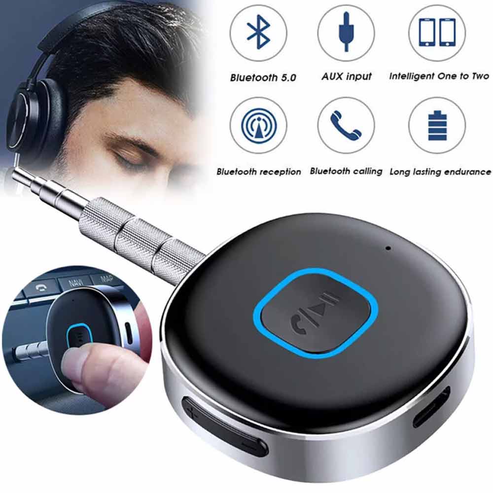Bluetooth Receiver Call Music Receiver AUX Adapter for Car Headphone iPod