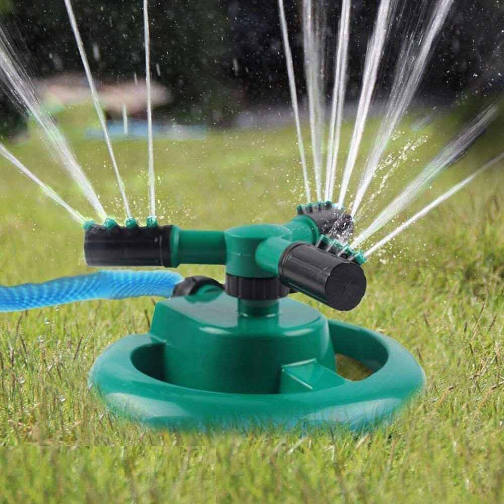 Garden Sprinkler Fork Spray Head Automatic 360 Degree Rotating Water Sprayer