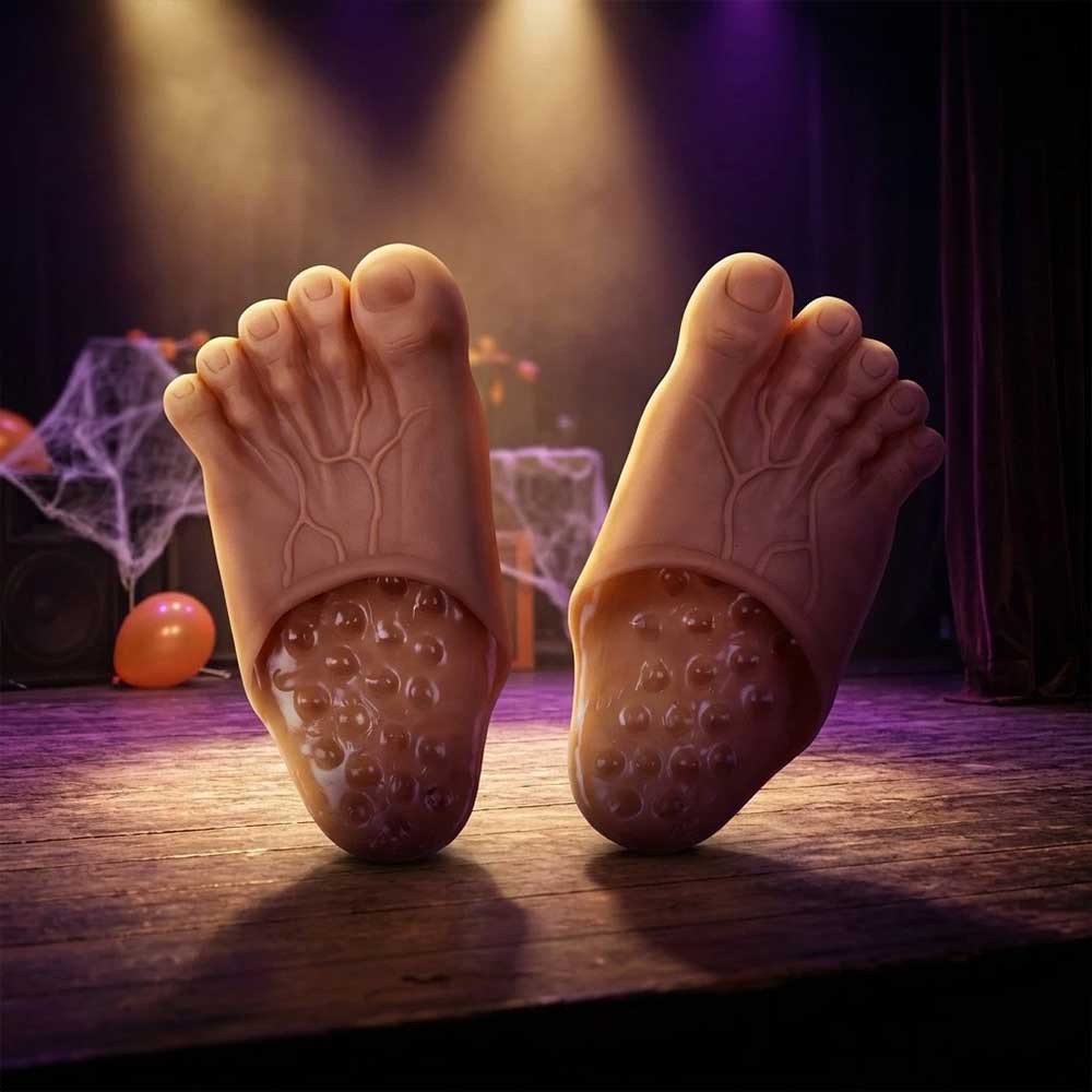 Giant Foot Slippers – Funny Costume Props with Non-Slip Soles for Parties