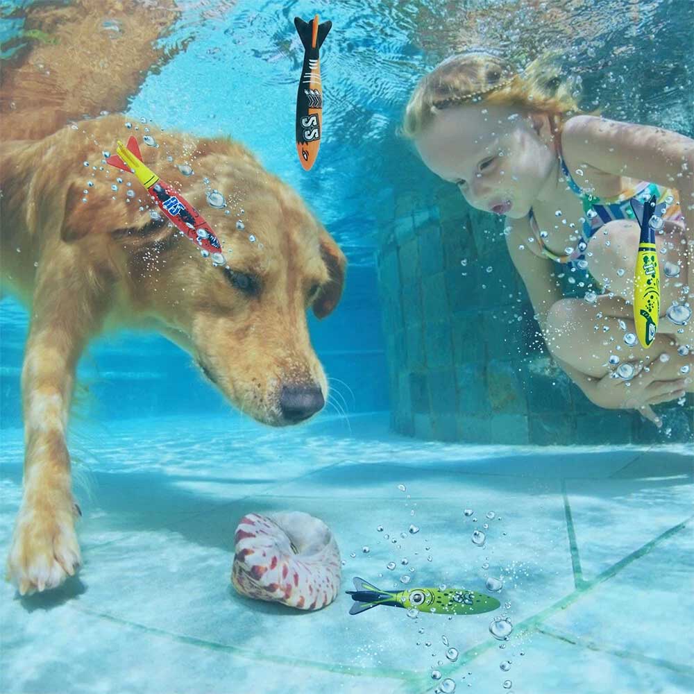19pcs Kids Underwater Dive Toys Set - Swimming Pool Rings & Seaweed Game for Children, Party Favors