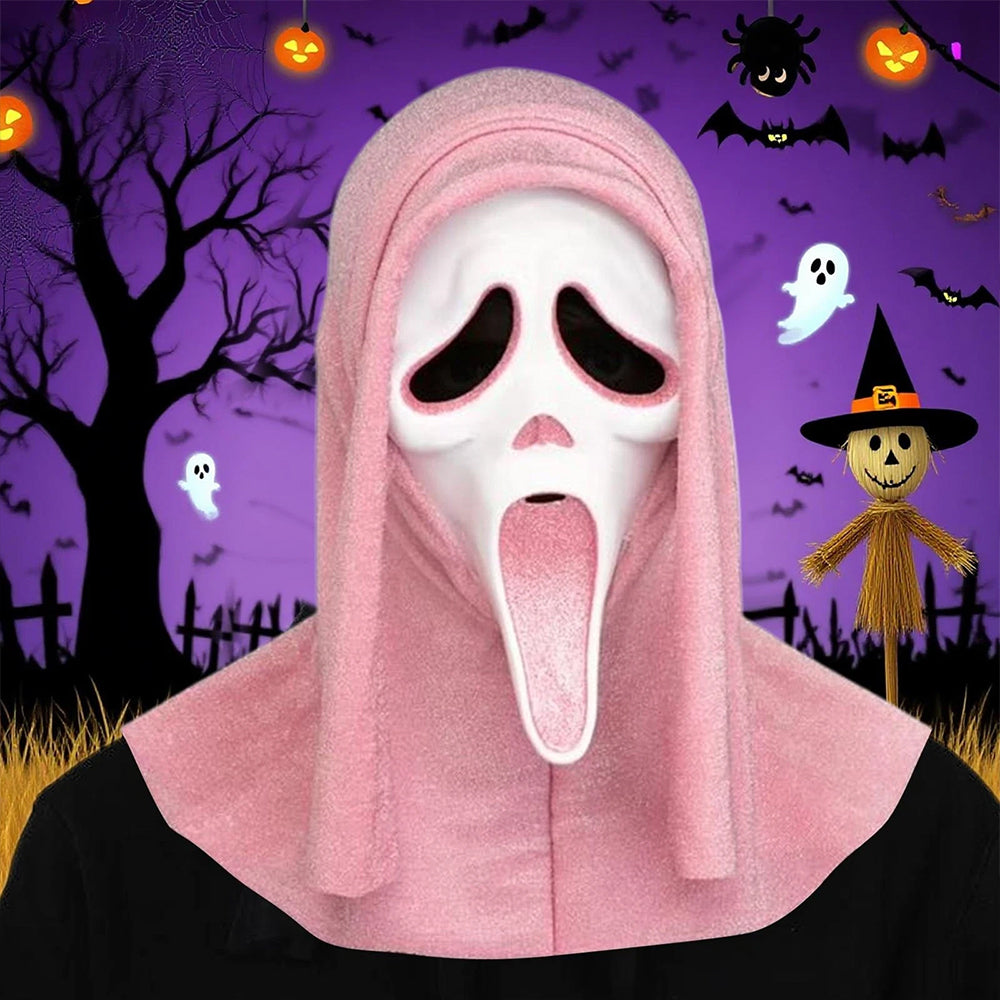 Pink Ghost Face Ghostface Lives Pink Glitter Mask Halloween Costume Scream World