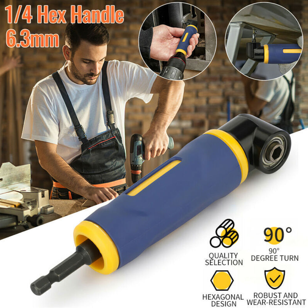 90 Degree Right Angle Extension Driver Electric Screwdriver Drill Bit Holder AU