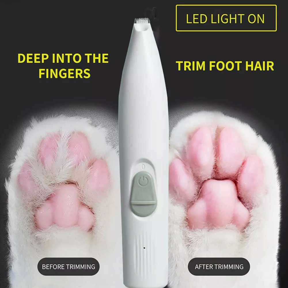 Dog Paw Trimmer Electric Cat Pads Clippers Cordless Pet Hair Clippers Shaver USB Charging