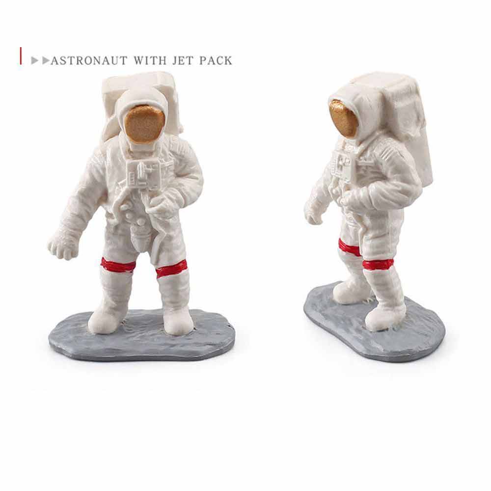 Astronaut Simulation Model Kids Toy Mini Rocket Space Figure Scene Ornament