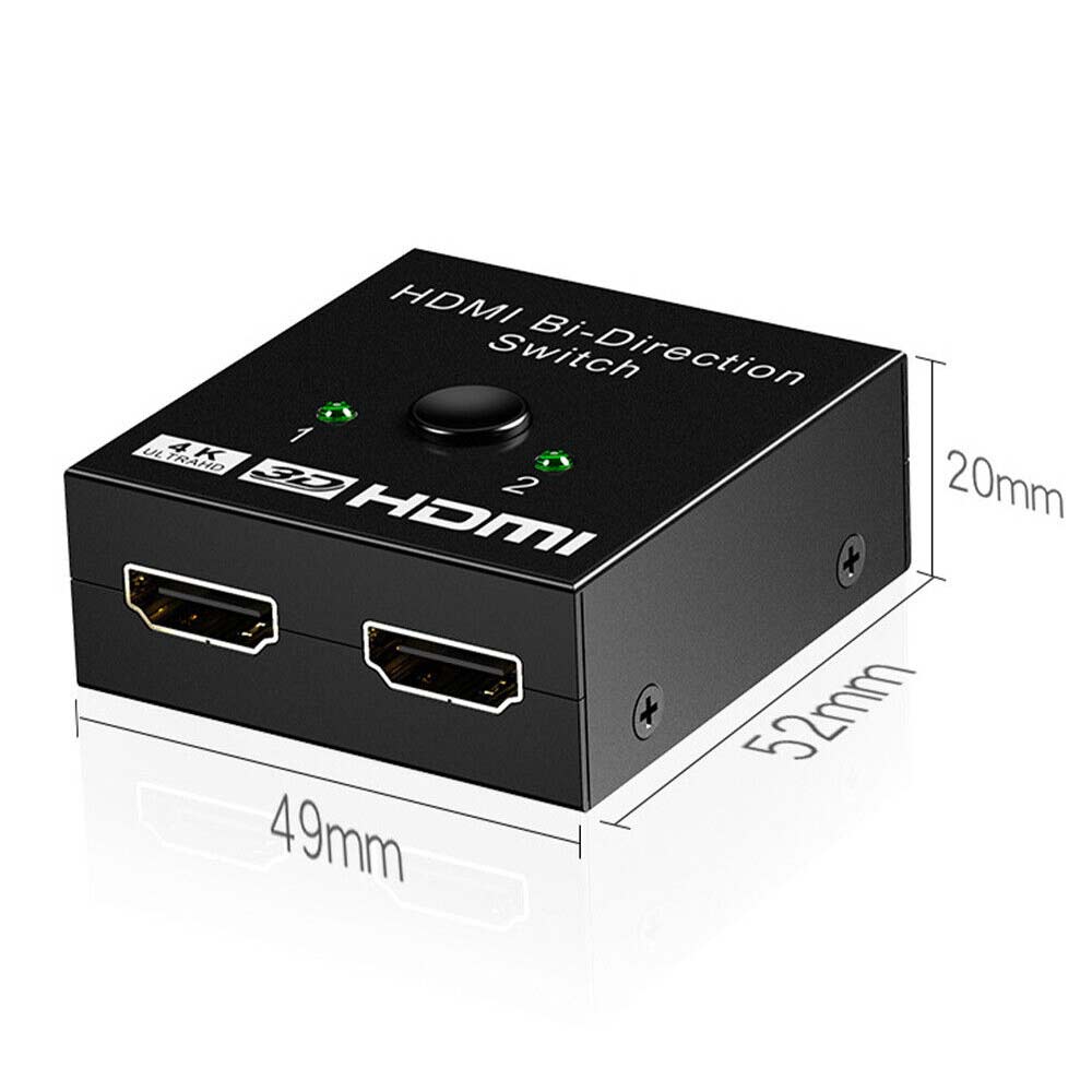 3D Hub 2.0 2 in 1 HDCP 4K Bi Direction UHD Switch Switcher Splitter HDMI In Out