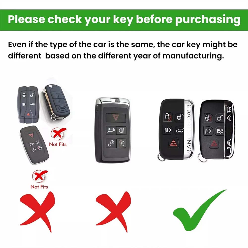 Zinc Alloy Key Cover Fob Case For Range Rover Land Rover Sport Evoque Jaguar XF XJ X