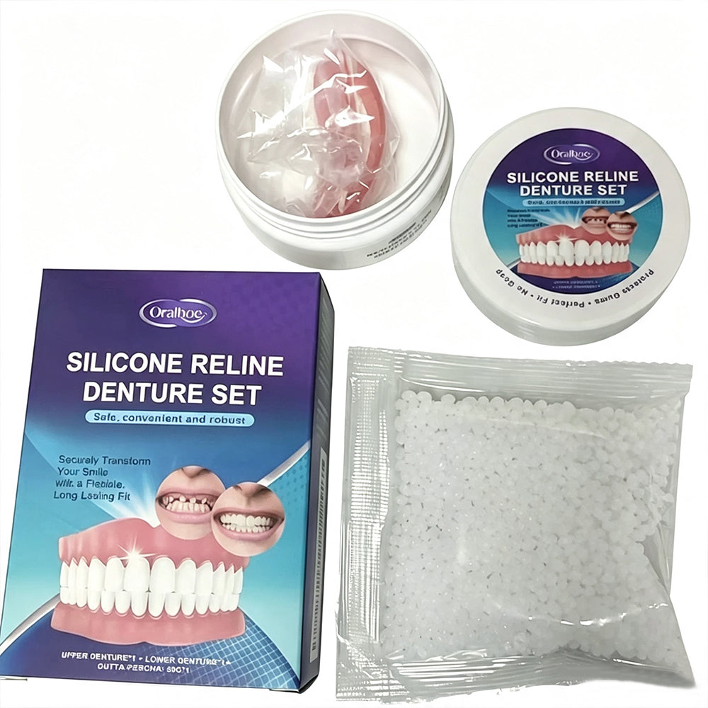 Teeth Comfort Fit Silicone Denture Set for Dentures Veneers Teeth