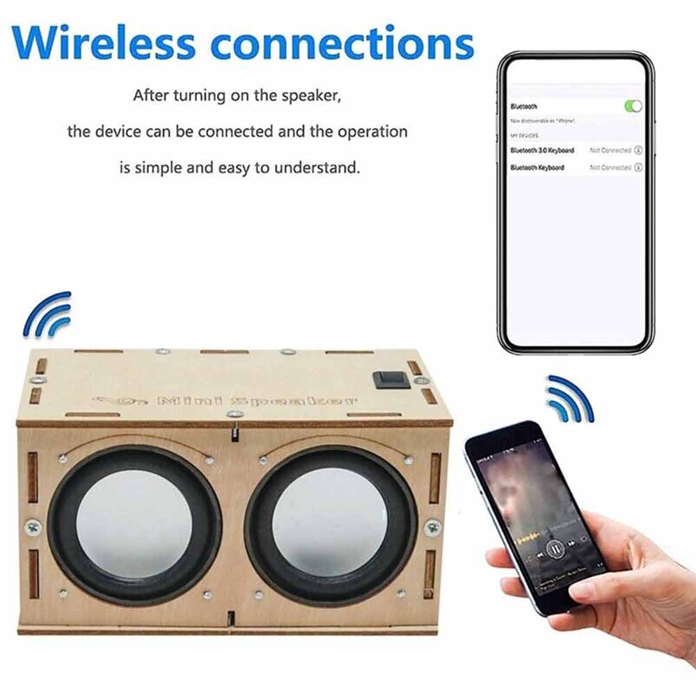 Stem DIY Bluetooth Speaker Box Kit Electronic Sound Amplifier Builds Your Own
