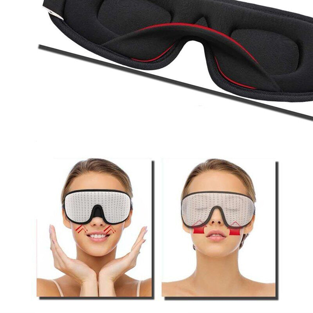 3D Sleeping Eye Mask Block Out Light Soft Padded Travel Sleeping Aid EyeMask