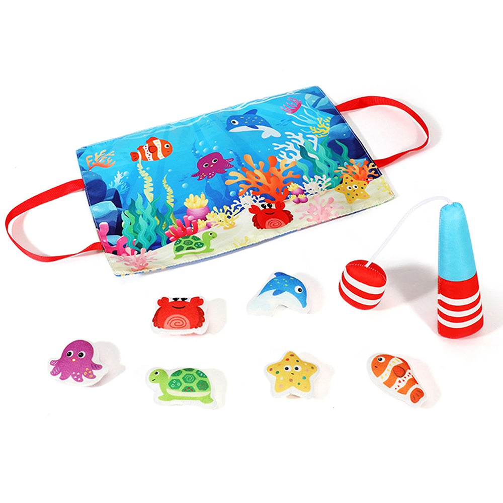 Montessori Fishing Toy – Fabric Sensory Game for Early Learning & Motor Skills