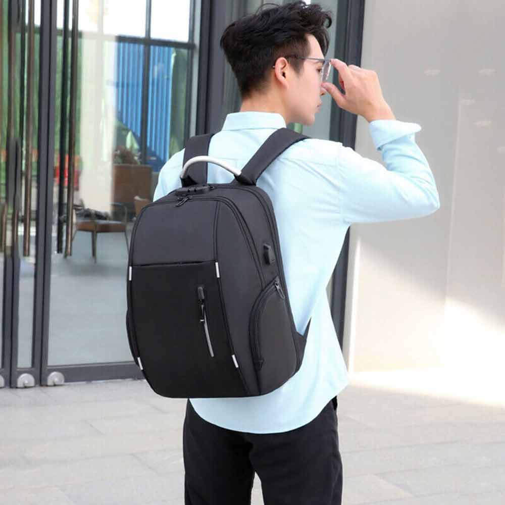 Anti-Theft Backpack School Travel Laptop Bag with USB Charging Port Waterproof