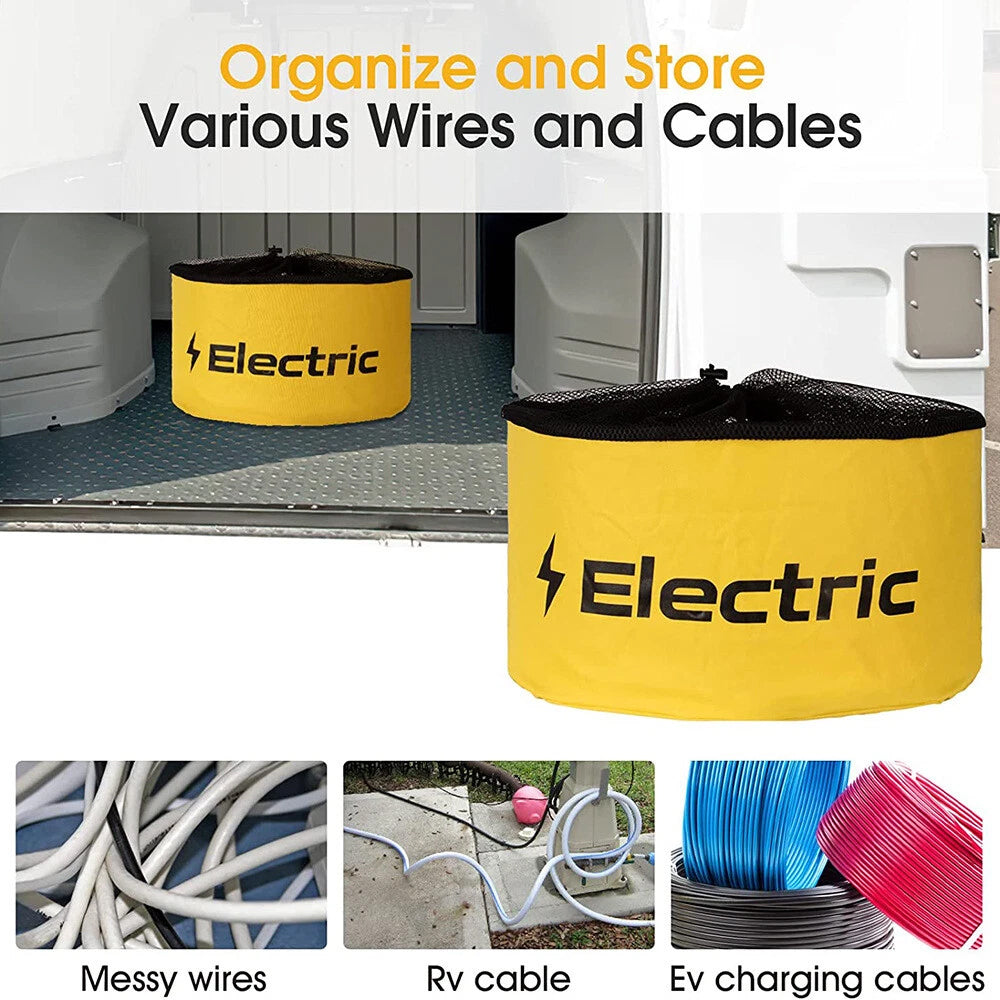 Hose Bag Caravan Camping RV Cable Organizer Water Hose Electrical Cords Storage