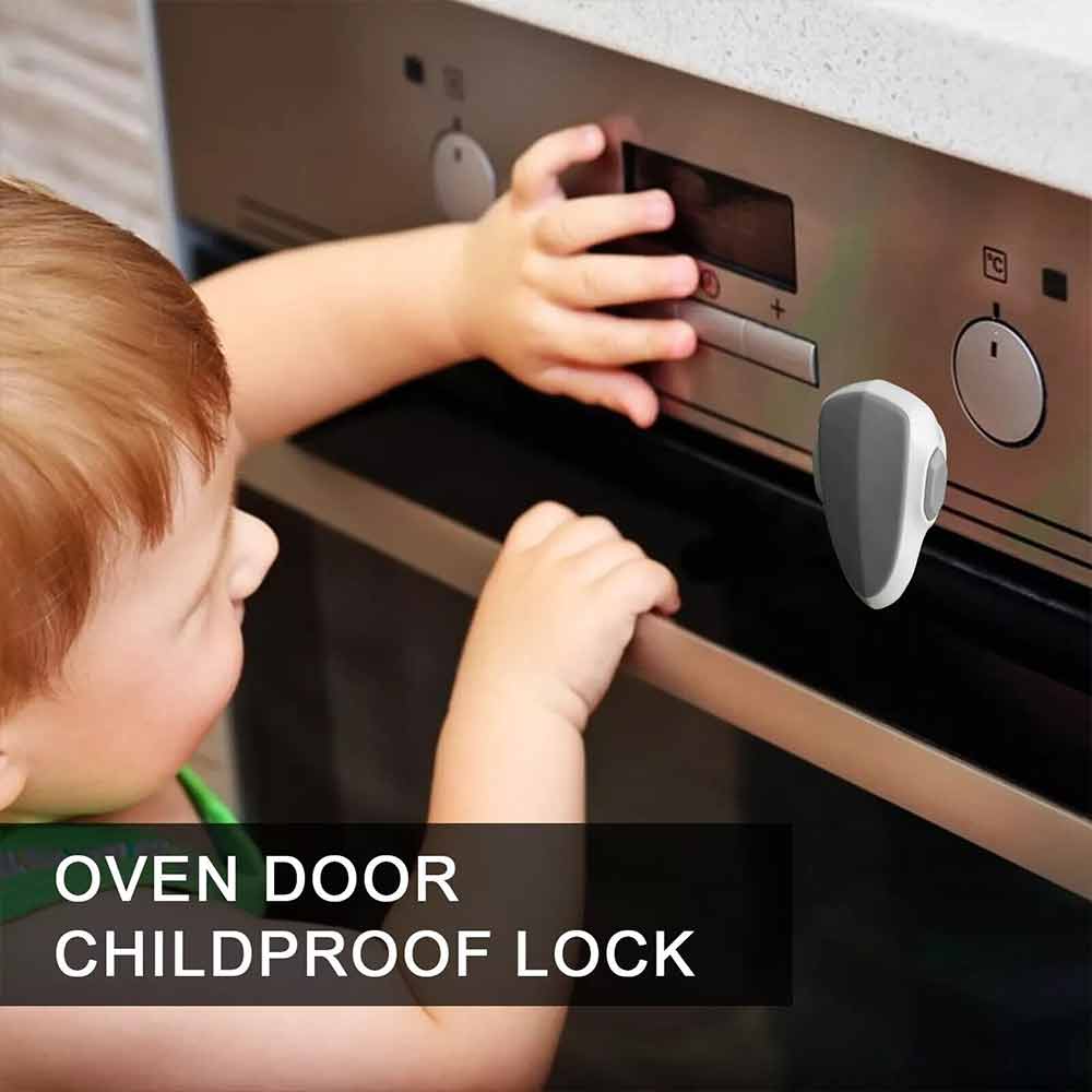 5X Baby Oven Front Lock Kitchen Childproof Oven Door Lock Child Safety Locks
