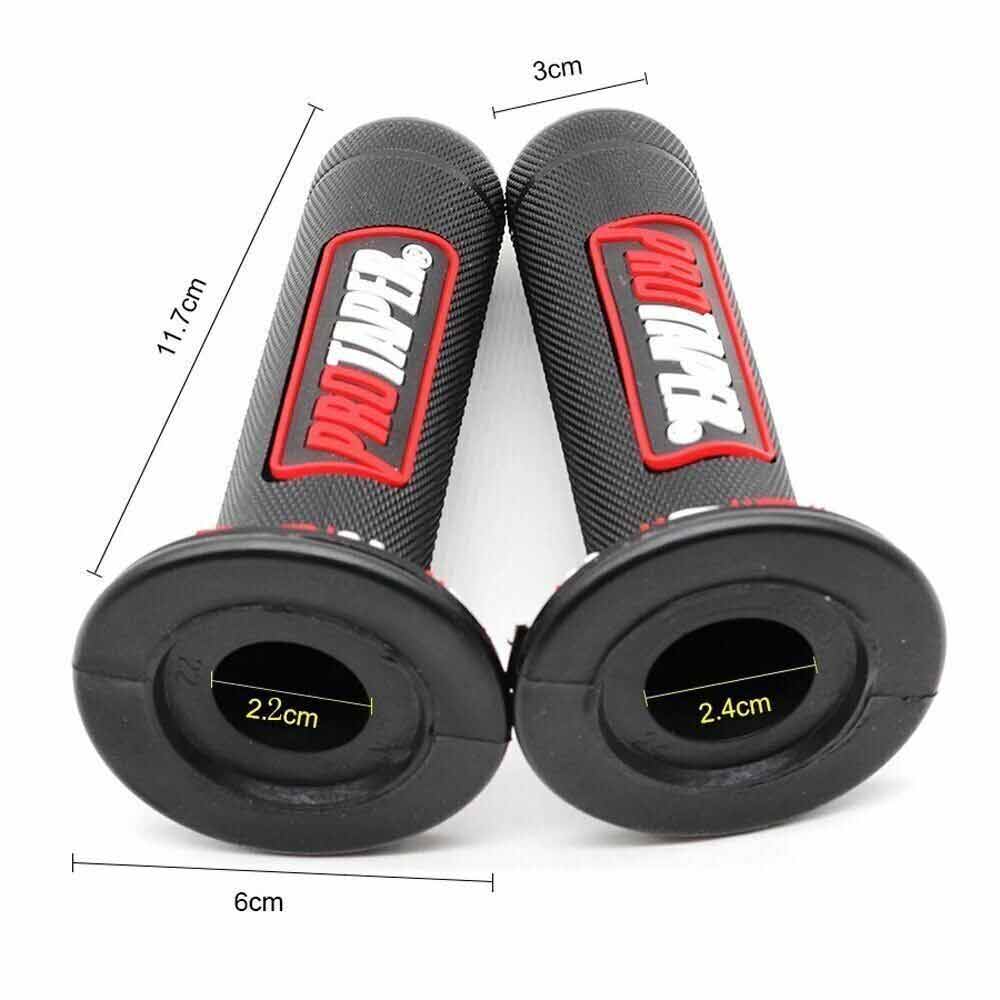 7/8" Motorcycle Hand Grips Pair Rubber Gel Brake Hands Pit Dirt Bike Motocross Motorcycle
