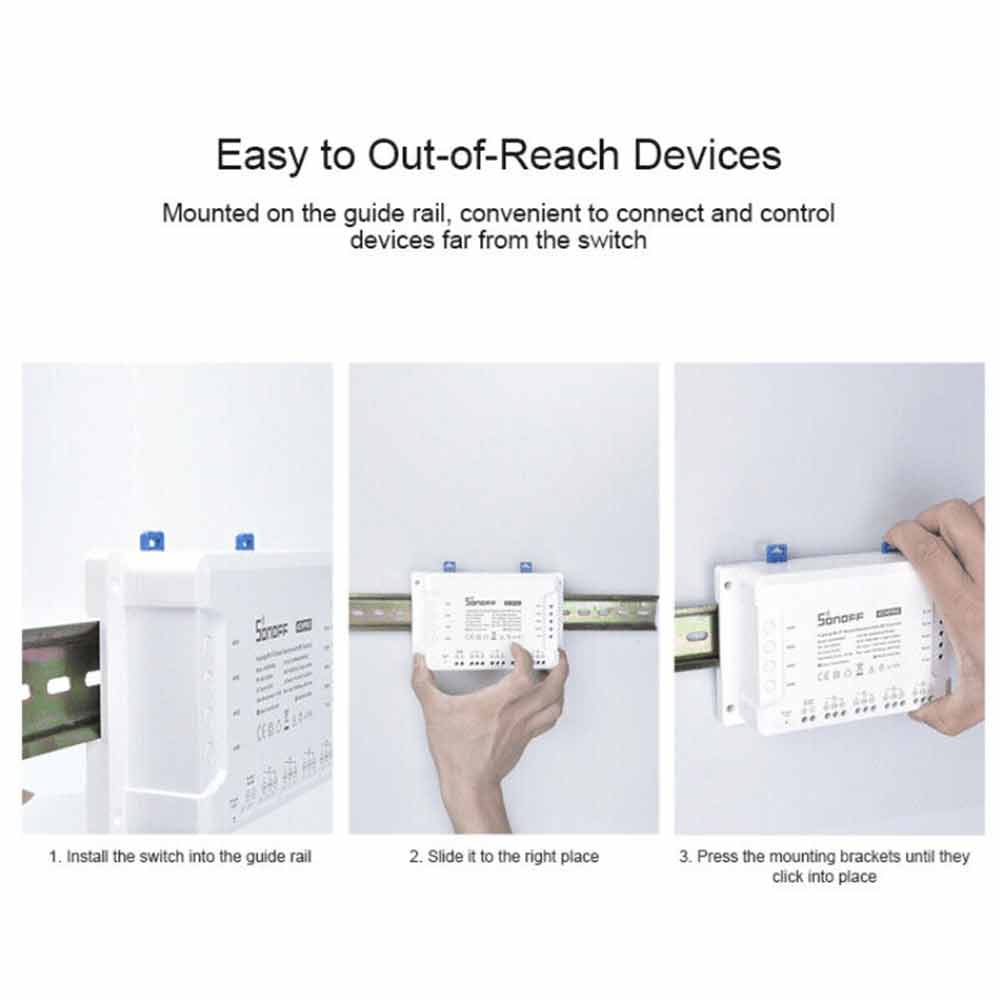 SONOFF 4CH R3/PRO R3 RF 433MHz 4 Gang WiFI Switch Smart Home 1/2/3/5PCS AU+