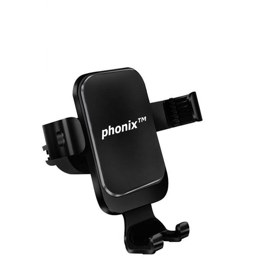 Phonix Gravity-Activated Car vent Mount Vent Phone Holder(Hook Up Air Outlet Version) Black