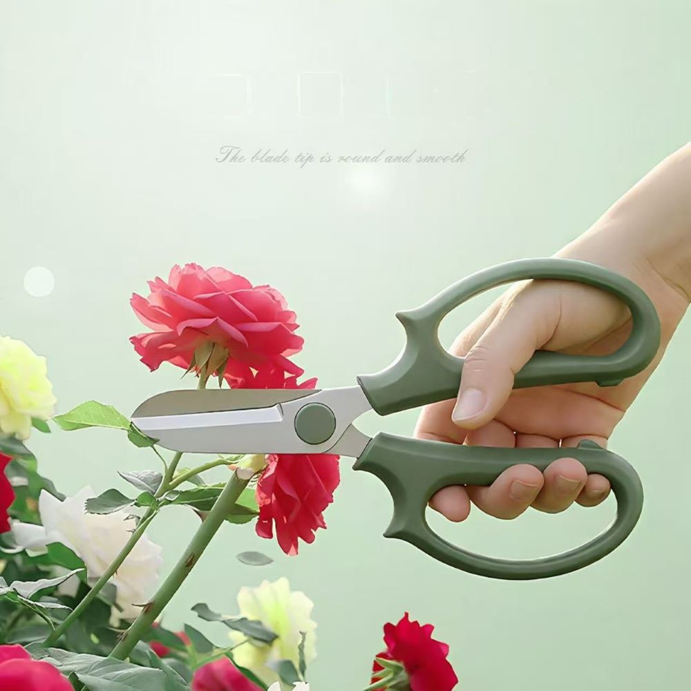 Stainless Steel Pruning Shears – Garden Scissors for Potted Plants & Floral Arrangements