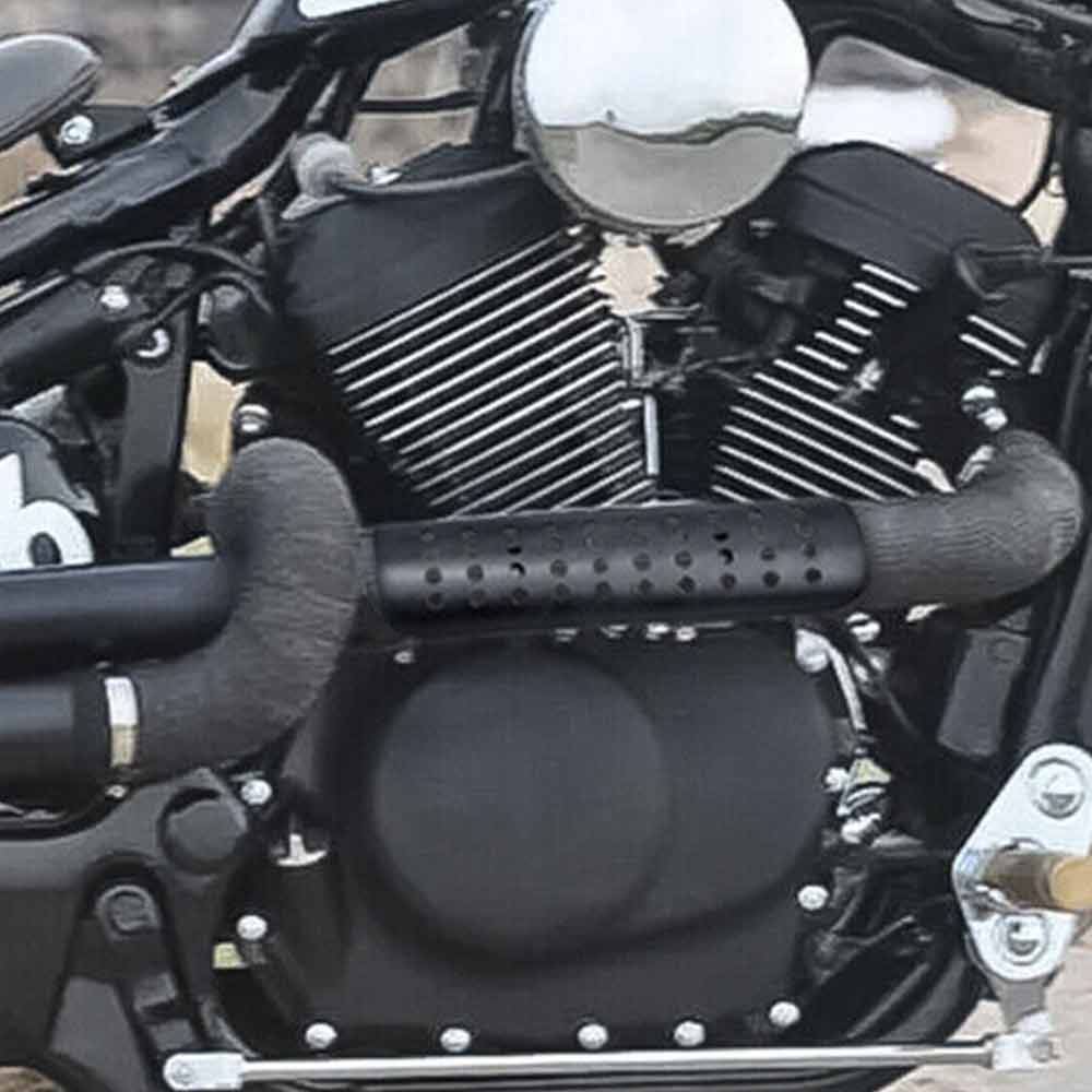 Motorcycle Exhaust Pipe Protector Heat Shield Cover Guard Muffler Pipe Anti-scal