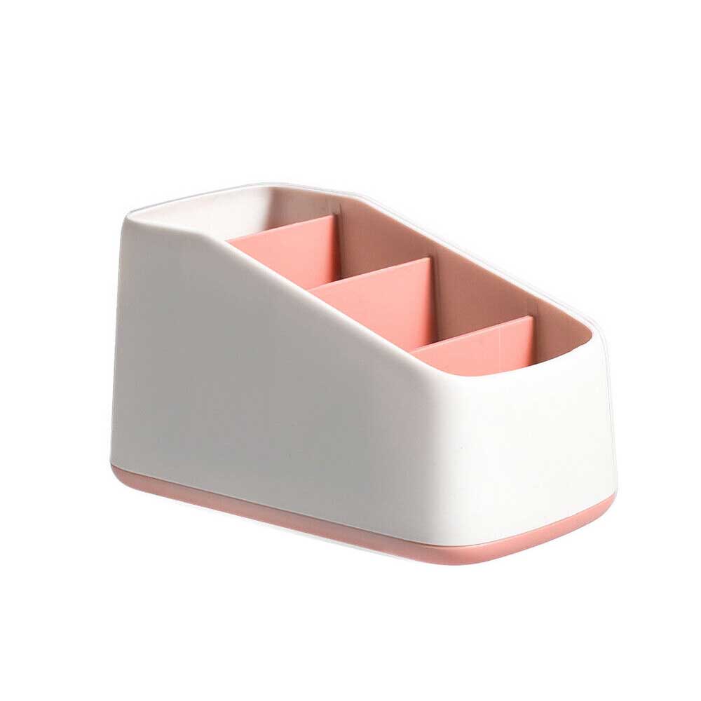 TV Remote Control Holder Table Storage Box 3 Grid Desktop Tidy Organizer Case