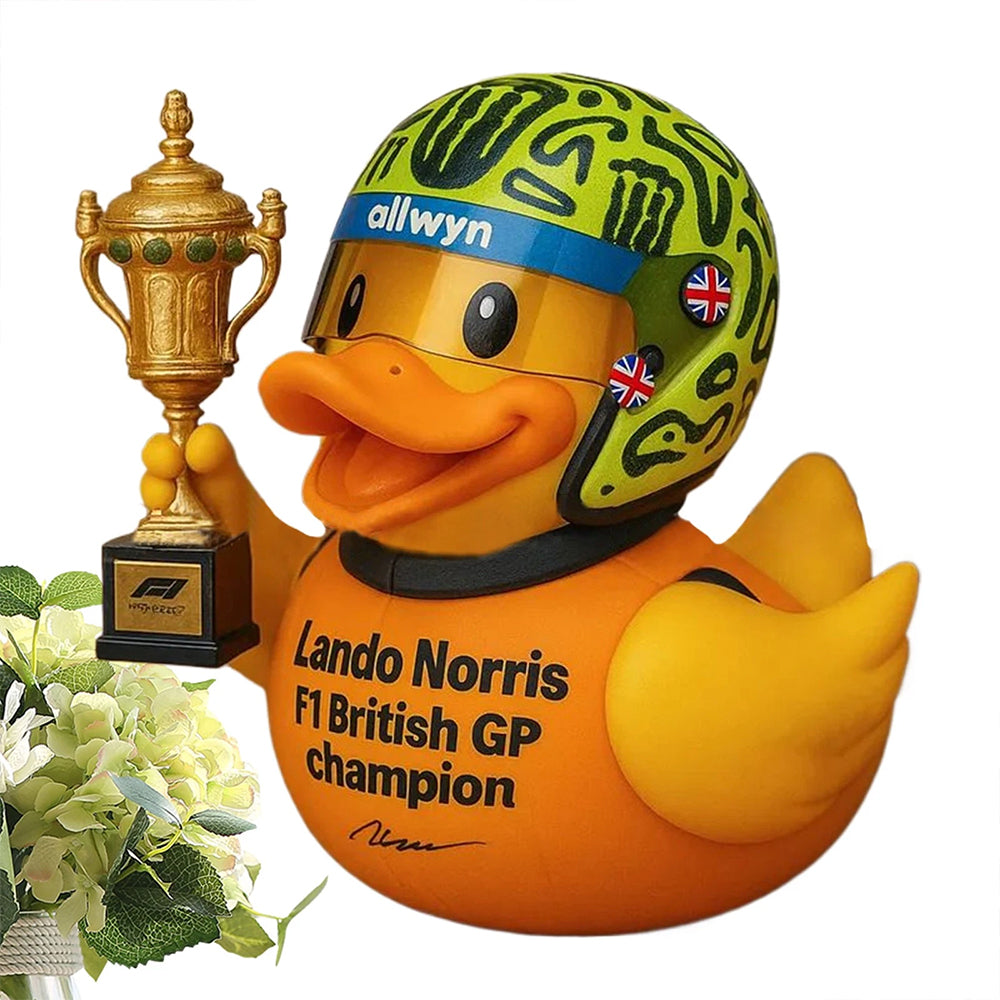 2025 Lando Norris - F1 British GP Champion Funny Ornament Resin Duck Figurine