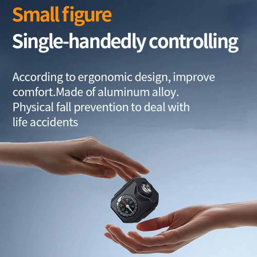 2in1 Wrist Light Mini Camping Compass Outdoor LED Running Light USB Rechargeable