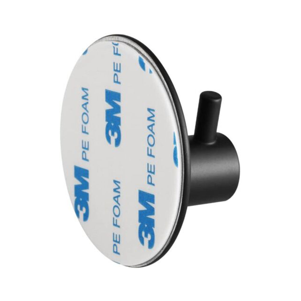 4X 3M Adhesive Hooks Self Adhesive Black Wall Mount Hook for Key Robe Coat Towel