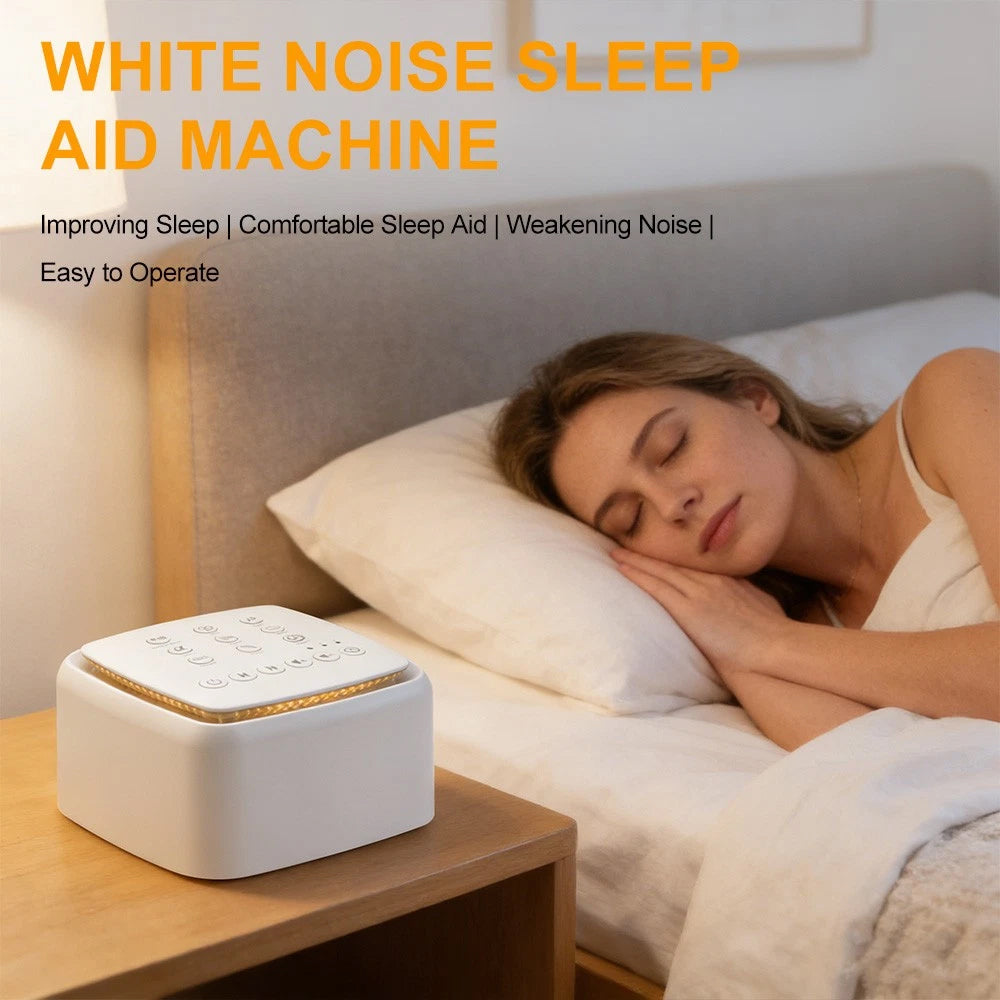 White Noise Machine – 30 Soothing Sounds, Rain Nature Therapy, Sleep Aid with Timer