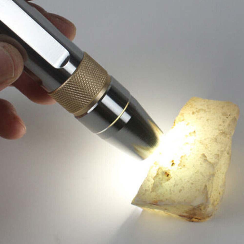 Ultraviolet LED Flashlight UV Light 365/395NM Jade Gem Inspection Lamp Torch Set
