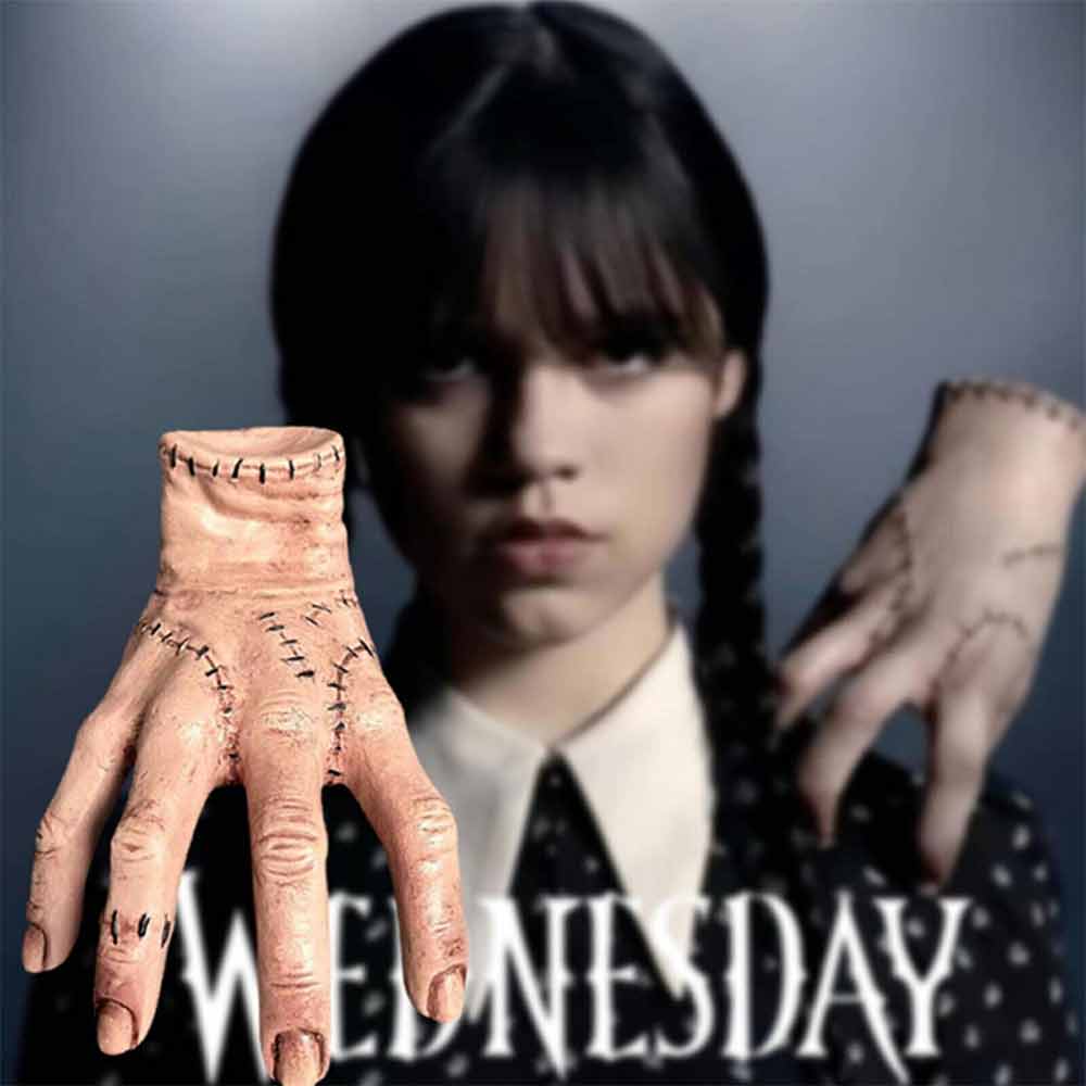 Wednesday Addams Family Thing Hand Cosplay Halloween Latex Resin Figurine Decor