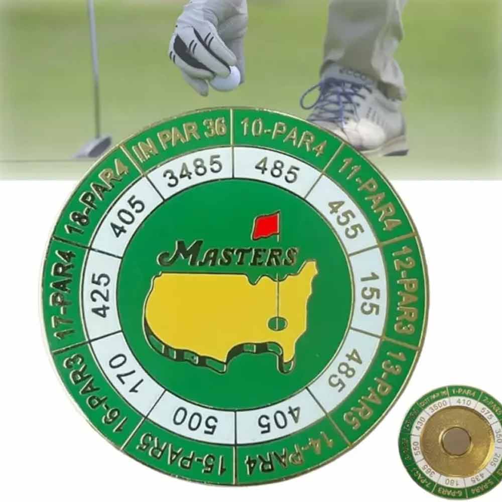 The Masters Scorecard Golf Ball Marker,2024Masters Tournament Coin With Magnetic