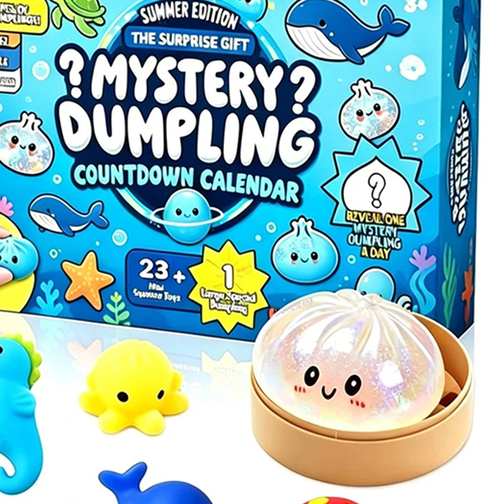 Mystery Dumpling Blind Box – 24-Day Advent Calendar Squishy Bao Bun Stress Relief