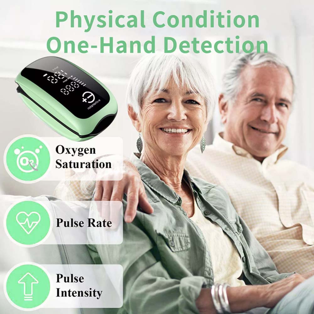 OLED Finger Pulse Oximeter Rechargeable Blood Oxygen SpO2 Monitor Heart Rate