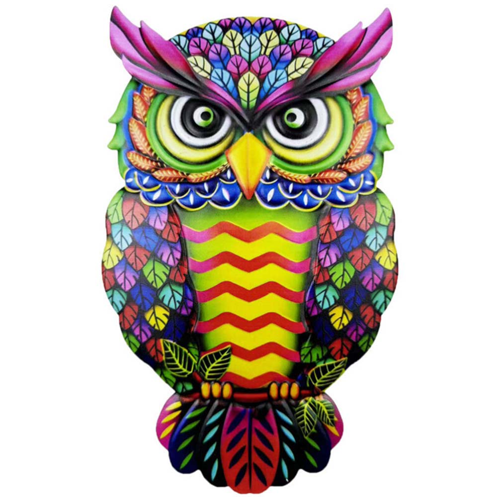4PCS Metal Owl Garden Decoration – Home Fence Ornament Wall Hanging Art