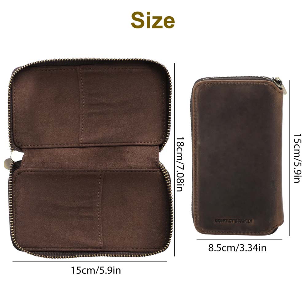 Watch Display Box – Leather Travel Case, Jewelry Storage Pouch, Portable Zipper Bag