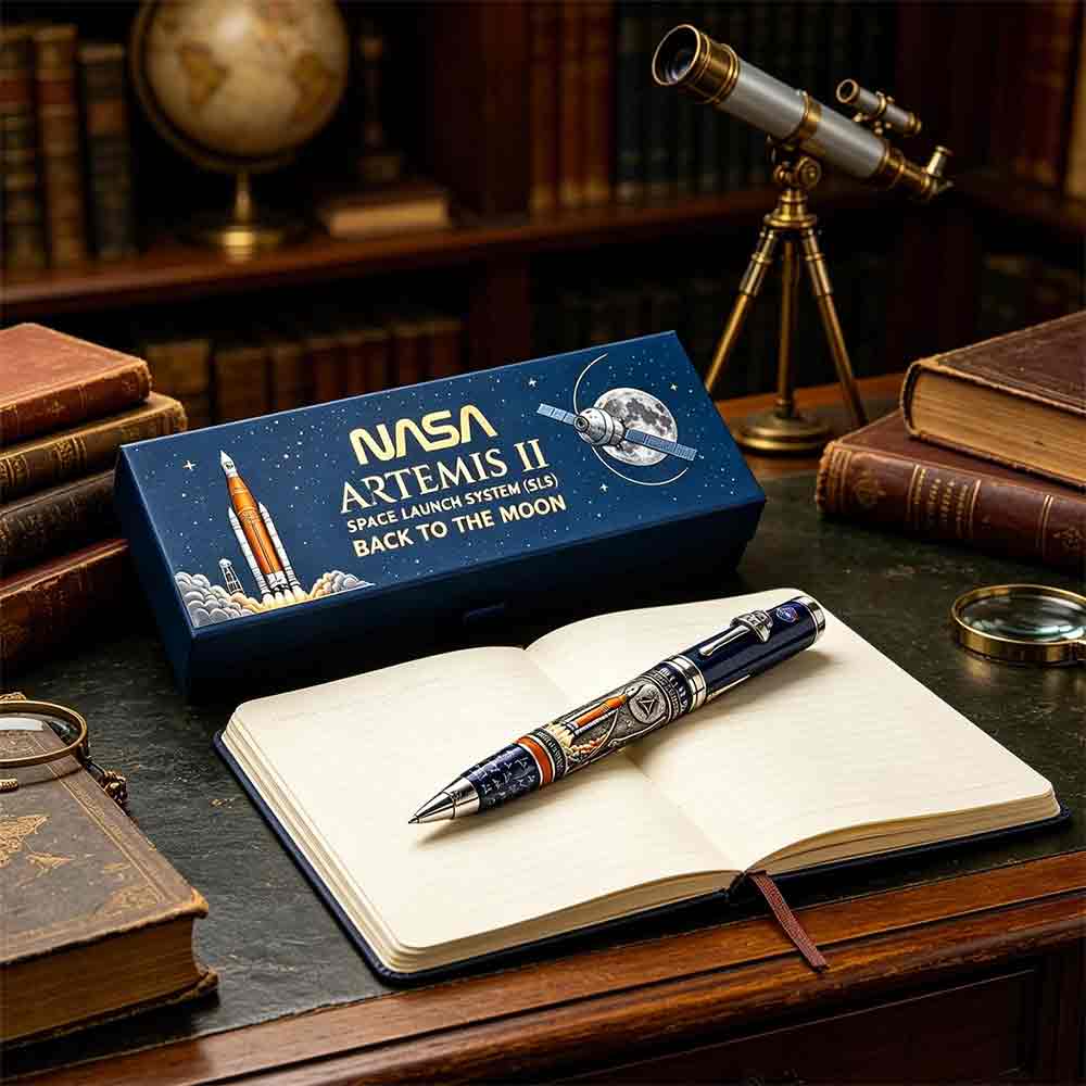 Artemis II Back to The Moon Mission Commemorative Pen – Gift for Space Enthusiasts