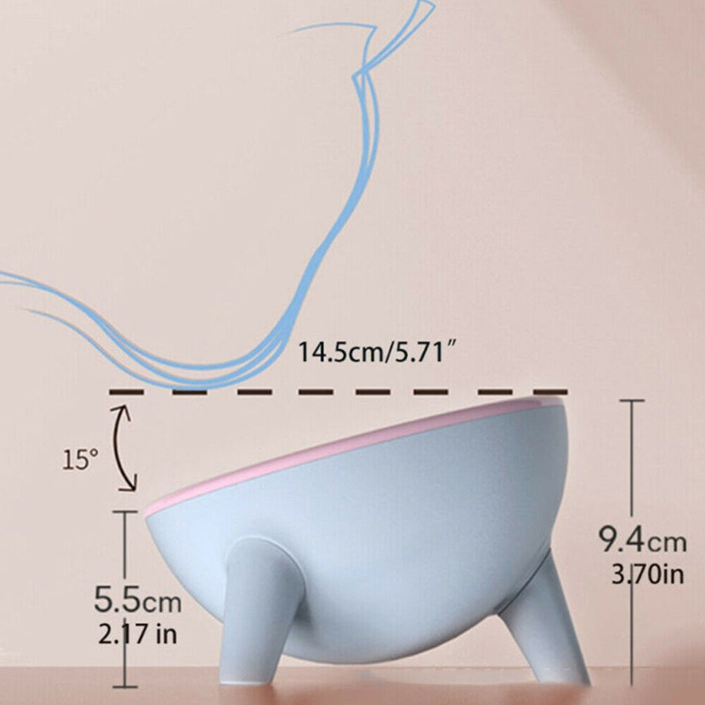 Feeder Raised Cat Bowl Pet Bowl Elevated Dog Bowls 15°Tilted Pet Water Bowl