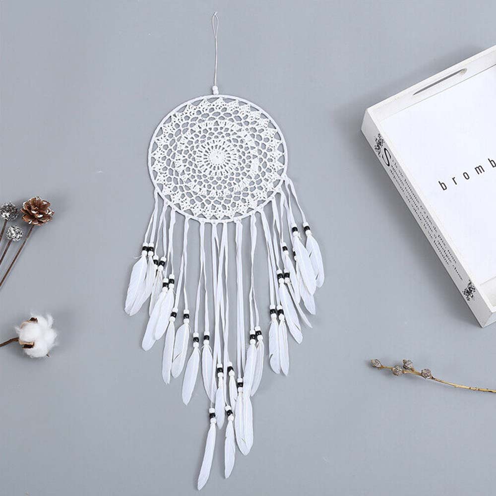 Dream Catcher Large Handmade Knitted Indian Dreamcatcher Home Bedroom Hanging AU