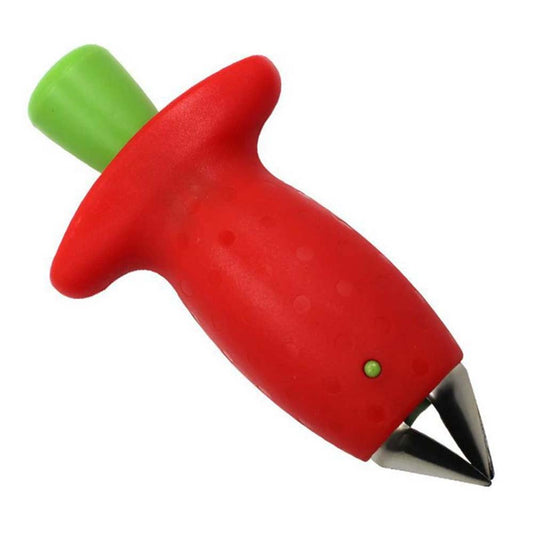 Strawberry Slicer & Corer Tool - Huller Fruit Leaf Stem Remover