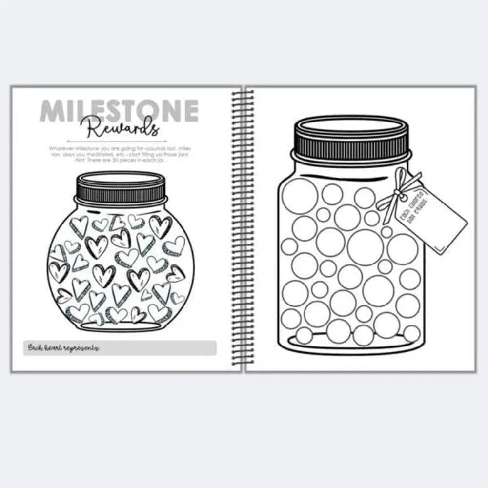 Challenge Accepted Fitness Planner - 90 Day Workout & Meal Tracker Journal