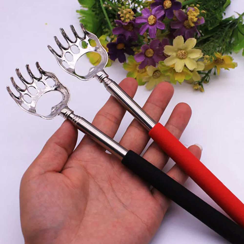 1PC Extendable Bear Claw Scratch Massage Extend Portable Back Scratcher Telescopic Random color